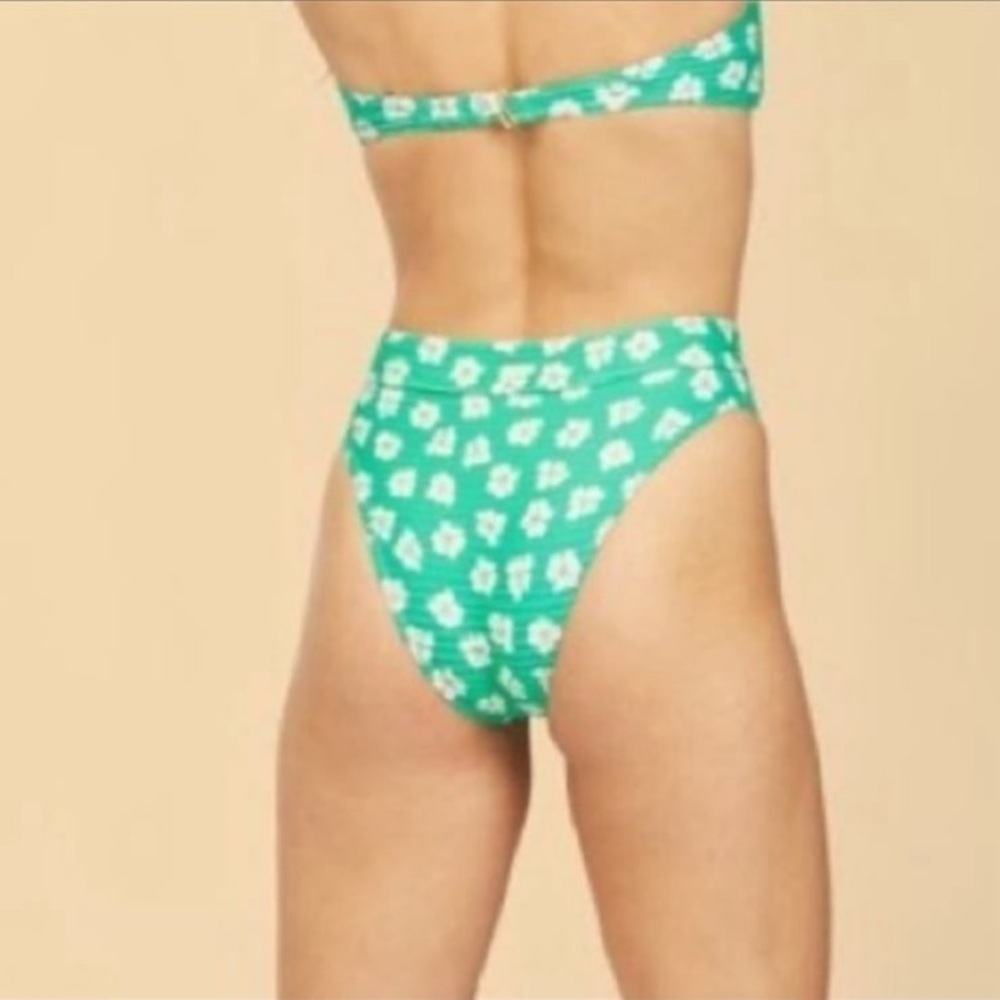 Billabong x Wrangler Goin’ Green Ribbed Maui Rider Bikini Bottoms